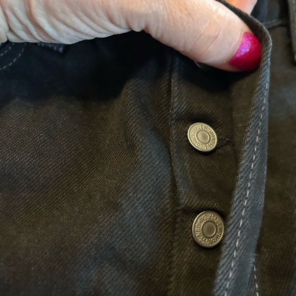 Vintage 80s Levis 501 Custom Flare Denim Button Fly Hippie USA Actual 30 x 29.5 - Picture 6 of 14